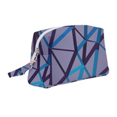 3d Lovely Geo Lines 2 Wristlet Pouch Bag (medium) by Uniqued