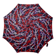 3d Lovely Geo Lines Vii Hook Handle Umbrellas (small) by Uniqued