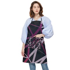 3d Lovely Geo Lines Iii Pocket Apron by Uniqued