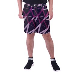 3d Lovely Geo Lines Iii Men s Pocket Shorts by Uniqued