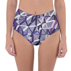 3d Lovely Geo Lines Ix Reversible High-waist Bikini Bottoms by Uniqued