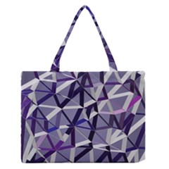 3d Lovely Geo Lines Ix Zipper Medium Tote Bag by Uniqued