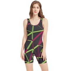 3d Lovely Geo Lines X Women s Wrestling Singlet by Uniqued