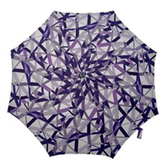 3d Lovely Geo Lines X Hook Handle Umbrellas (medium) by Uniqued