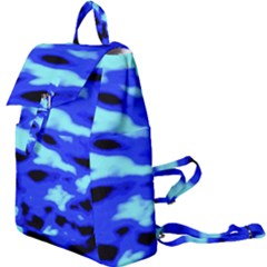 Blue Waves Abstract Series No11 Buckle Everyday Backpack by DimitriosArt