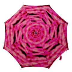 Rose  Waves Abstract Series No1 Hook Handle Umbrellas (small) by DimitriosArt
