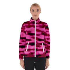 Rose  Waves Abstract Series No2 Women s Bomber Jacket by DimitriosArt