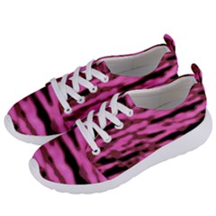 Pink  Waves Abstract Series No1 Women s Lightweight Sports Shoes by DimitriosArt