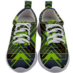 Abstract Geometric Design    Kids Athletic Shoes by Eskimos
