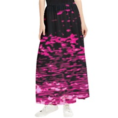 Rose Waves Flow Series 1 Maxi Chiffon Skirt by DimitriosArt