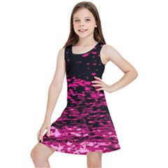 Rose Waves Flow Series 1 Kids  Lightweight Sleeveless Dress by DimitriosArt