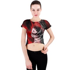 Shaman Crew Neck Crop Top by MRNStudios