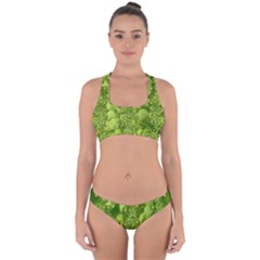 Green Fresh  Lilies Of The Valley The Return Of Happiness So Decorative Cross Back Hipster Bikini Set by pepitasart