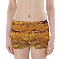 Gold Waves Flow Series 1 Boyleg Bikini Wrap Bottoms by DimitriosArt