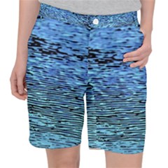 Blue Waves Flow Series 2 Pocket Shorts by DimitriosArt