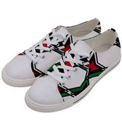 Abstract Pattern Geometric Backgrounds   Men s Low Top Canvas Sneakers by Eskimos