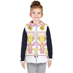 Music And Other Stuff Kids  Hooded Puffer Vest by bfvrp