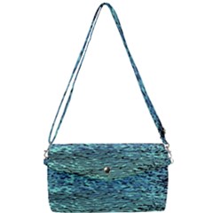 Blue Waves Flow Series 3 Removable Strap Clutch Bag by DimitriosArt