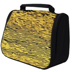 Yellow Waves Flow Series 2 Full Print Travel Pouch (big) by DimitriosArt