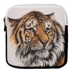 Tiger Mini Square Pouch by ArtByThree