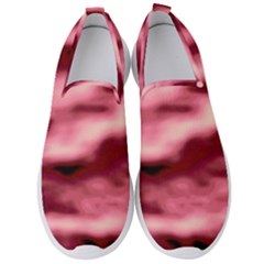 Pink  Waves Flow Series 5 Men s Slip On Sneakers by DimitriosArt