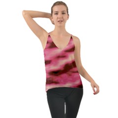 Pink  Waves Flow Series 6 Chiffon Cami by DimitriosArt