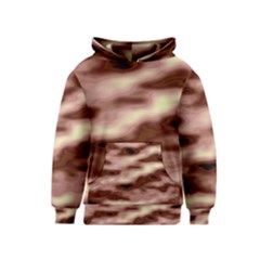 Pink  Waves Flow Series 7 Kids  Pullover Hoodie