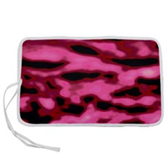 Pink  Waves Flow Series 9 Pen Storage Case (m) by DimitriosArt