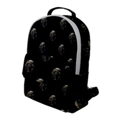 Creepy Head Sculpture With Respirator Motif Pattern Flap Pocket Backpack (large) by dflcprintsclothing