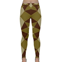 Abstract Pattern Geometric Backgrounds   Classic Yoga Leggings by Eskimos