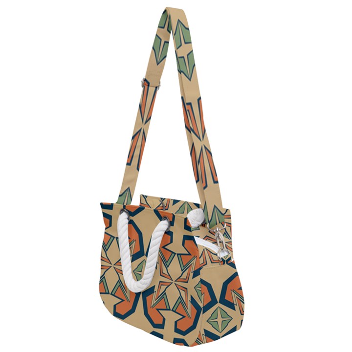 Abstract pattern geometric backgrounds   Rope Handles Shoulder Strap Bag