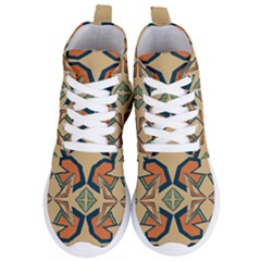 Abstract Pattern Geometric Backgrounds   Women s Lightweight High Top Sneakers by Eskimos