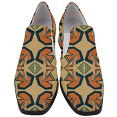 Abstract Pattern Geometric Backgrounds   Women Slip On Heel Loafers by Eskimos