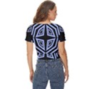 Abstract pattern geometric backgrounds   Twist Front Crop Top View4
