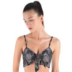 The Pollinator Woven Tie Front Bralet by MRNStudios