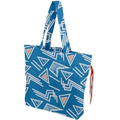 Abstract Pattern Geometric Backgrounds   Drawstring Tote Bag by Eskimos