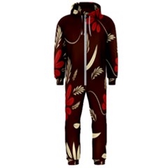 Sfolk Flowers Print Floral Pattern Ethnic Art Hooded Jumpsuit (men) by Eskimos