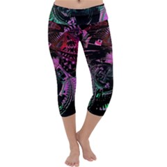 Doppler Ultrasound Capri Yoga Leggings by MRNStudios