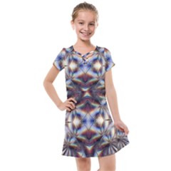 Diamonds And Flowers Kids  Cross Web Dress by MRNStudios