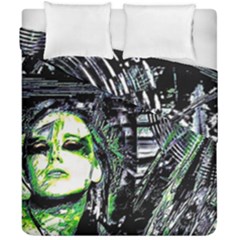 Dubstep Alien Duvet Cover Double Side (california King Size) by MRNStudios