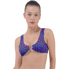 Vibrant Violet Mandala Ring Detail Bikini Top by lujastyles