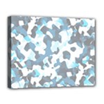 Camouflageblancbleu Canvas 14  x 11  (Stretched)
