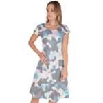 Camouflageblancbleu Classic Short Sleeve Dress