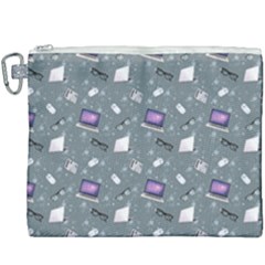 Office Works Canvas Cosmetic Bag (xxxl) by SychEva