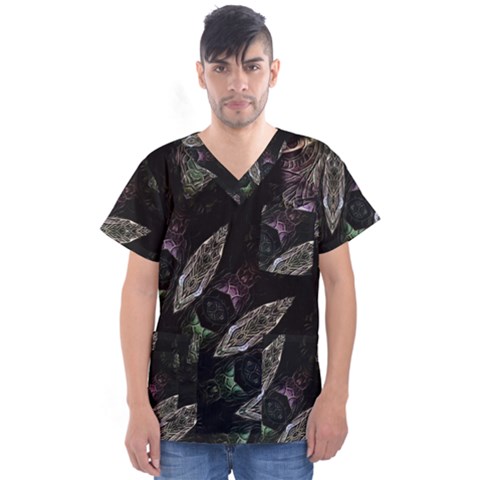 Theo Men s V-neck Scrub Top by MRNStudios