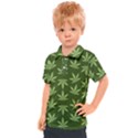 Weed Pattern Kids  Polo Tee View1