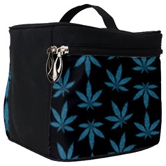 Weed Pattern Make Up Travel Bag (big) by Valentinaart