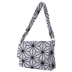 Black And White Pattern Full Print Messenger Bag (m) by Valentinaart