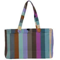 Simple Line Pattern Canvas Work Bag by Valentinaart