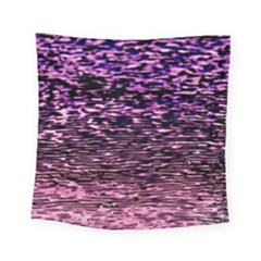 Purple  Waves Abstract Series No2 Square Tapestry (small) by DimitriosArt